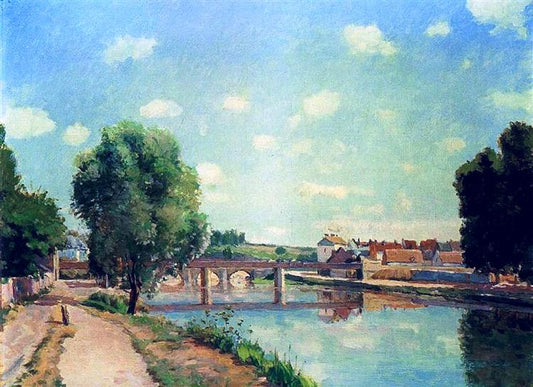 Le pont ferroviaire - Camille Pissarro
