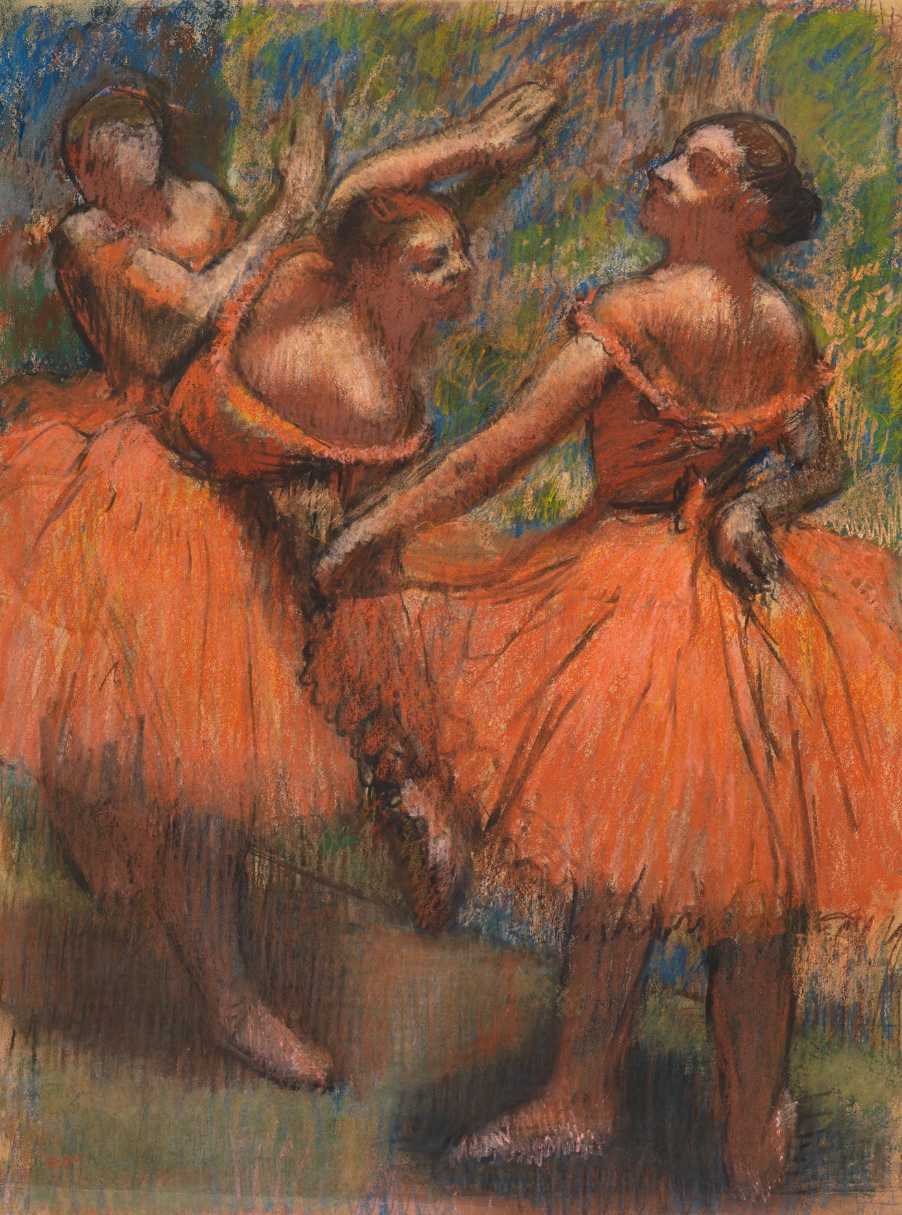 Danseuses en rouge - Edgar Degas
