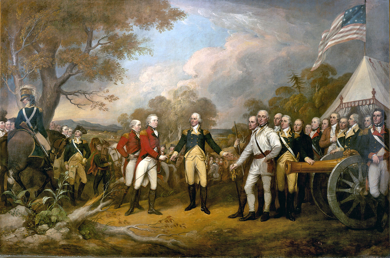 La reddition du général Burgoyne - John Trumbull