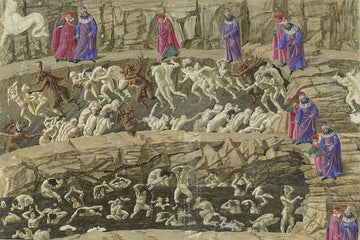 Illustration de la Divine Comédie de Dante Alighieri - Sandro Botticelli