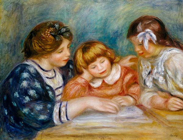 La leçon - Pierre-Auguste Renoir
