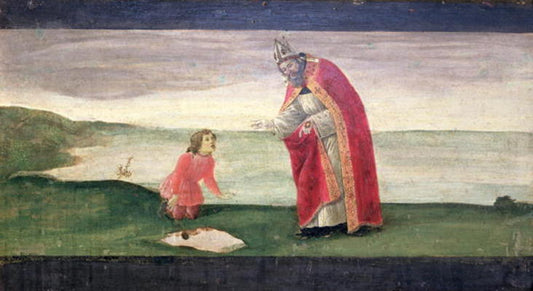 La vision de saint Augustin du retable de saint Barnabé (tempera sur panneau) - Sandro Botticelli