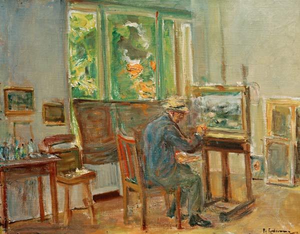 L'artiste dans son studio dans Wannsee - Max Liebermann