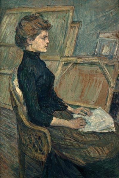 Femme dans un studio - Toulouse Lautrec