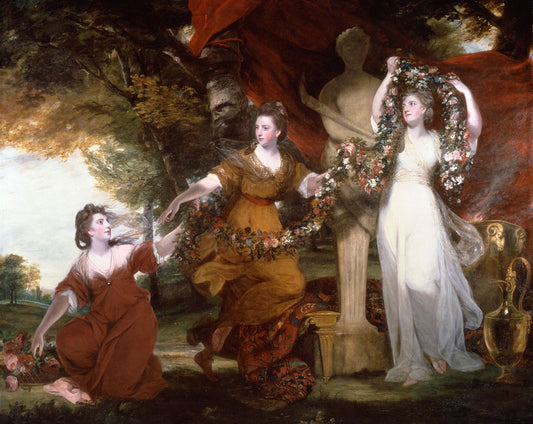 Trois dames ornant un Herm d'Hymen - Joshua Reynolds