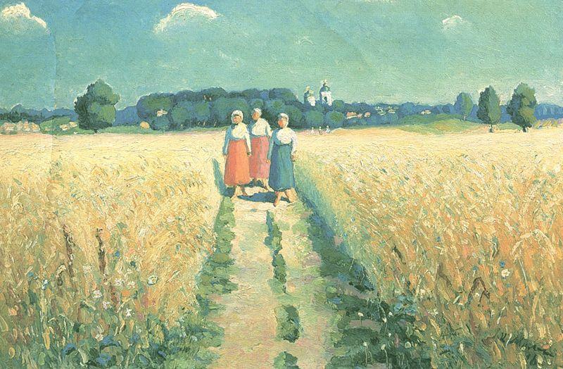 Three women on the road - Kazimir Malevich