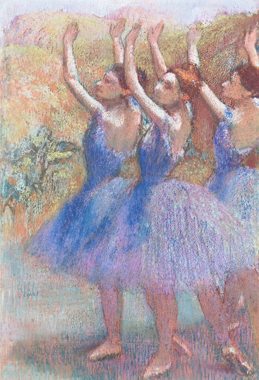 Trois danseuses en bleu - Edgar Degas