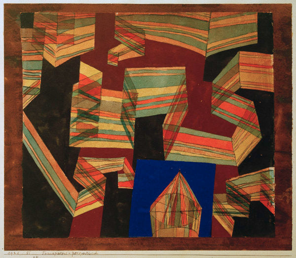 Perspective en transparence, 1921 - Paul Klee