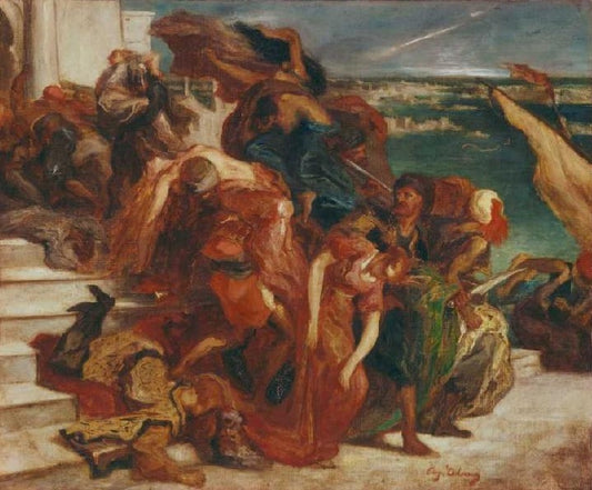 Vol de femme turc - Eugène Delacroix
