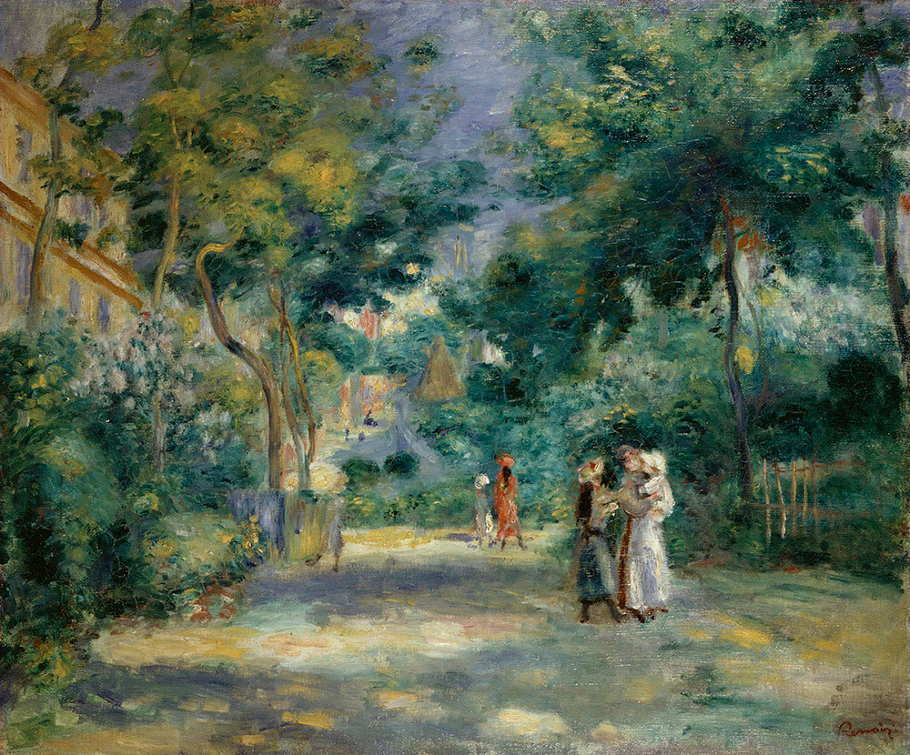 Les jardins de Montmartre - Pierre-Auguste Renoir