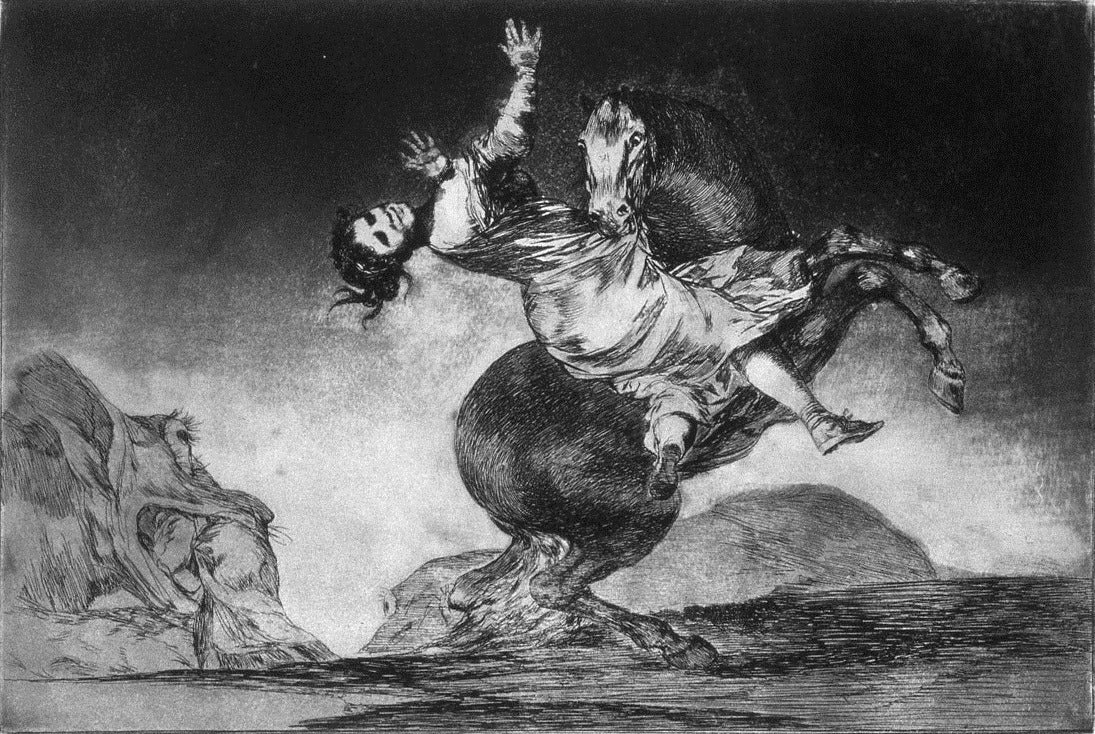 Le cheval raptor - Francisco de Goya