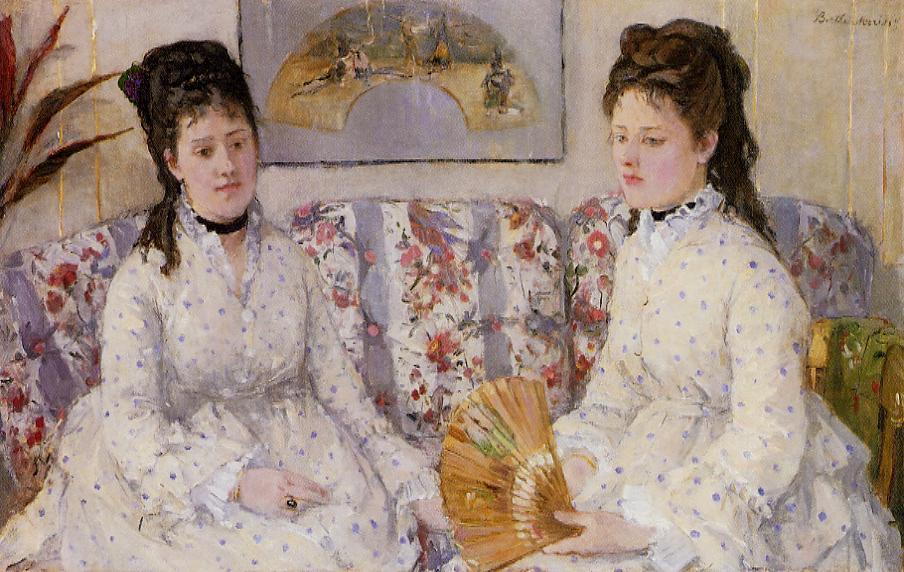 Two Sisters on a Couch - Berthe Morisot