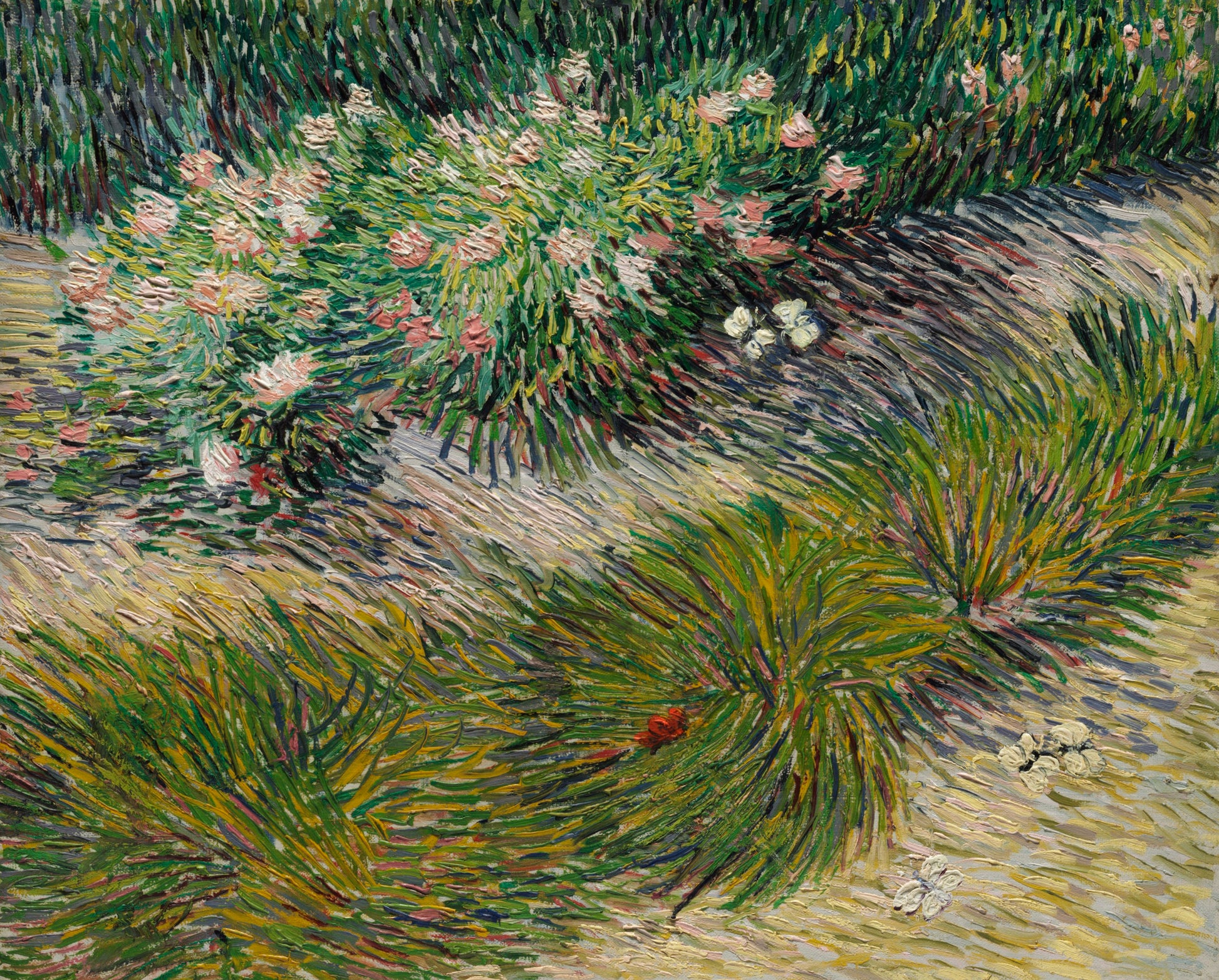Papillons et fleurs - Van Gogh