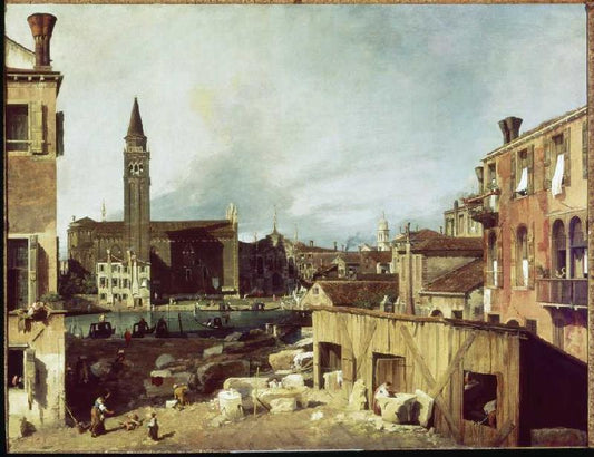 Venise, Canal Grande, Église u.Scuola della Carita - Giovanni Antonio Canal