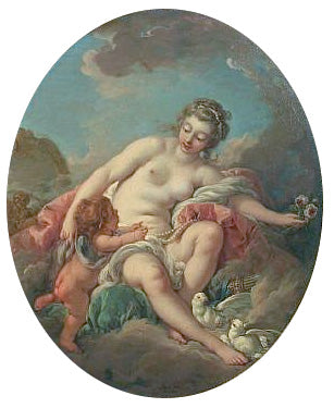 Venus Restraining Cupid - François Boucher