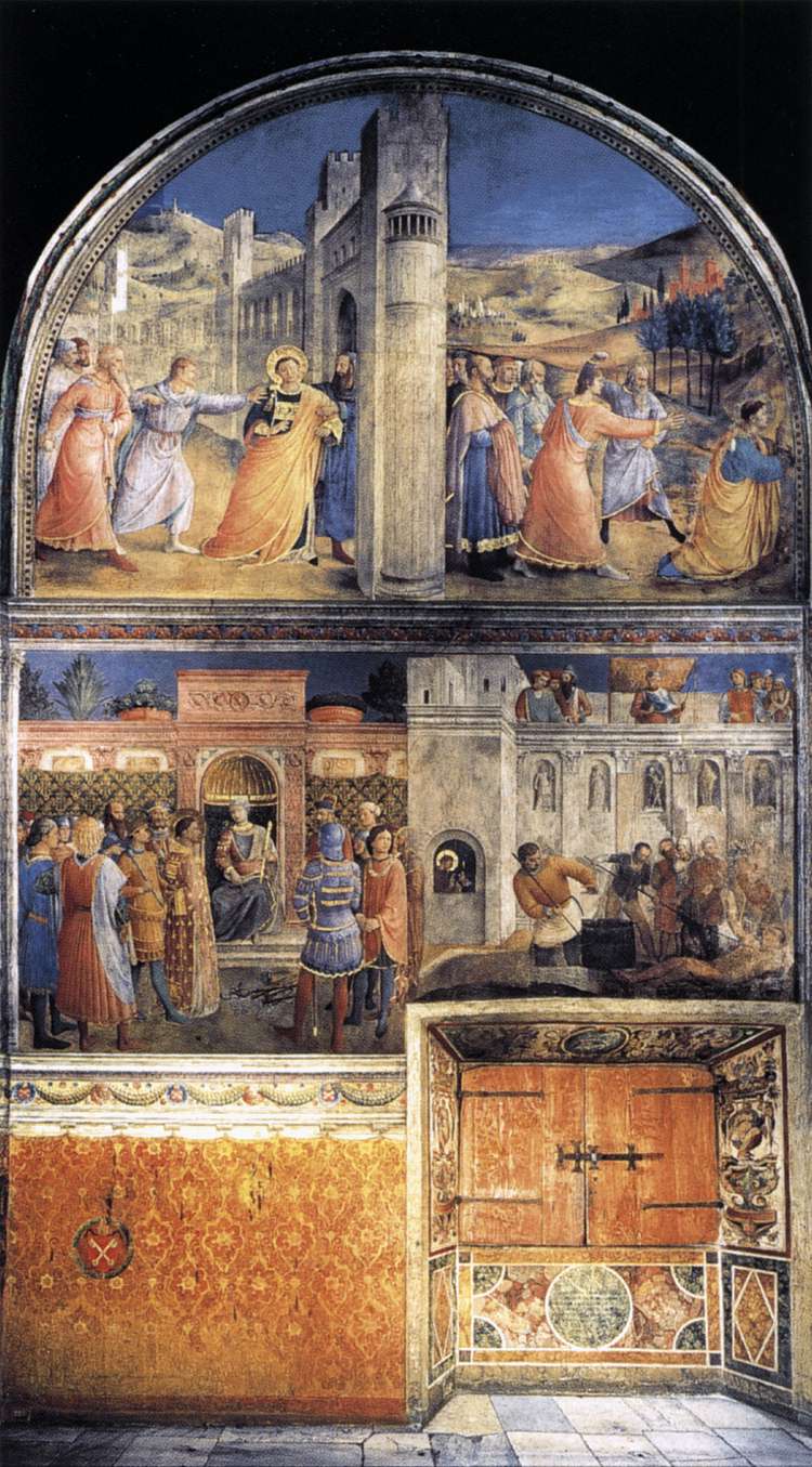 Vue du mur est de la chapelle - Fra Angelico