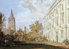 Vue de la cathédrale de l'église du Christ et du jardin - William Turner