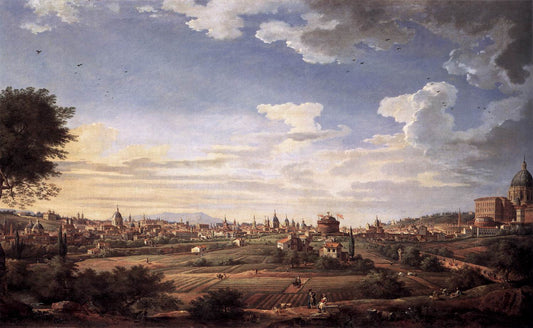 Vue de Rome depuis le mont Mario, au sud-est, 1749 - Giovanni Paolo Panini