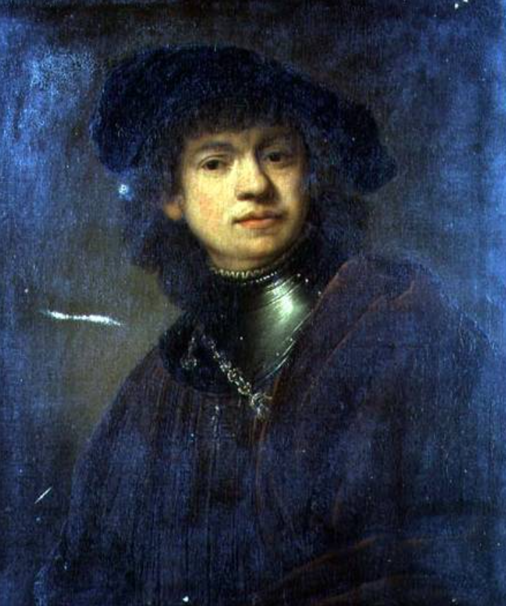 Autoportrait (huile sur toile) - Rembrandt van Rijn