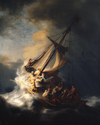 Le Christ dans la tempête sur la mer de Galilée - Rembrandt van Rijn