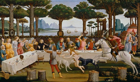 Le banquet de Nastagio degli Onesti - Sandro Botticelli