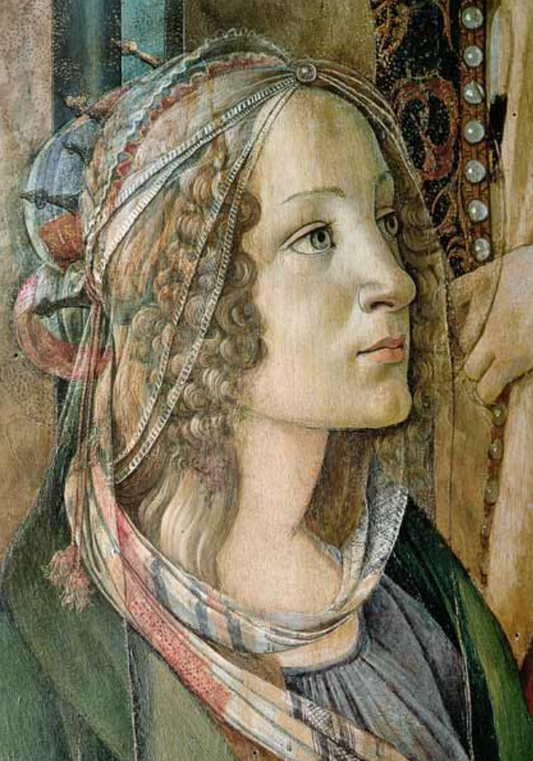 Détail de Sainte Catherine du retable de San Barnaba - Sandro Botticelli