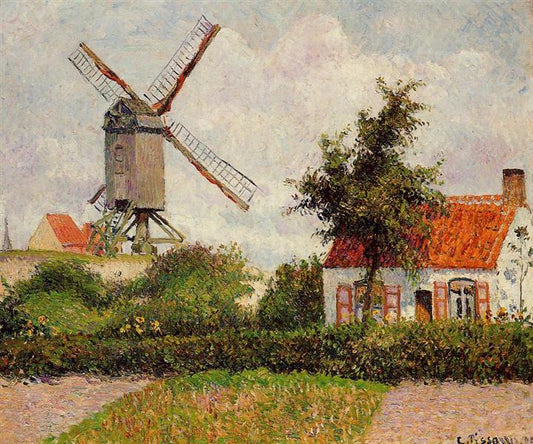 Moulin à vent à Knocke - Camille Pissarro