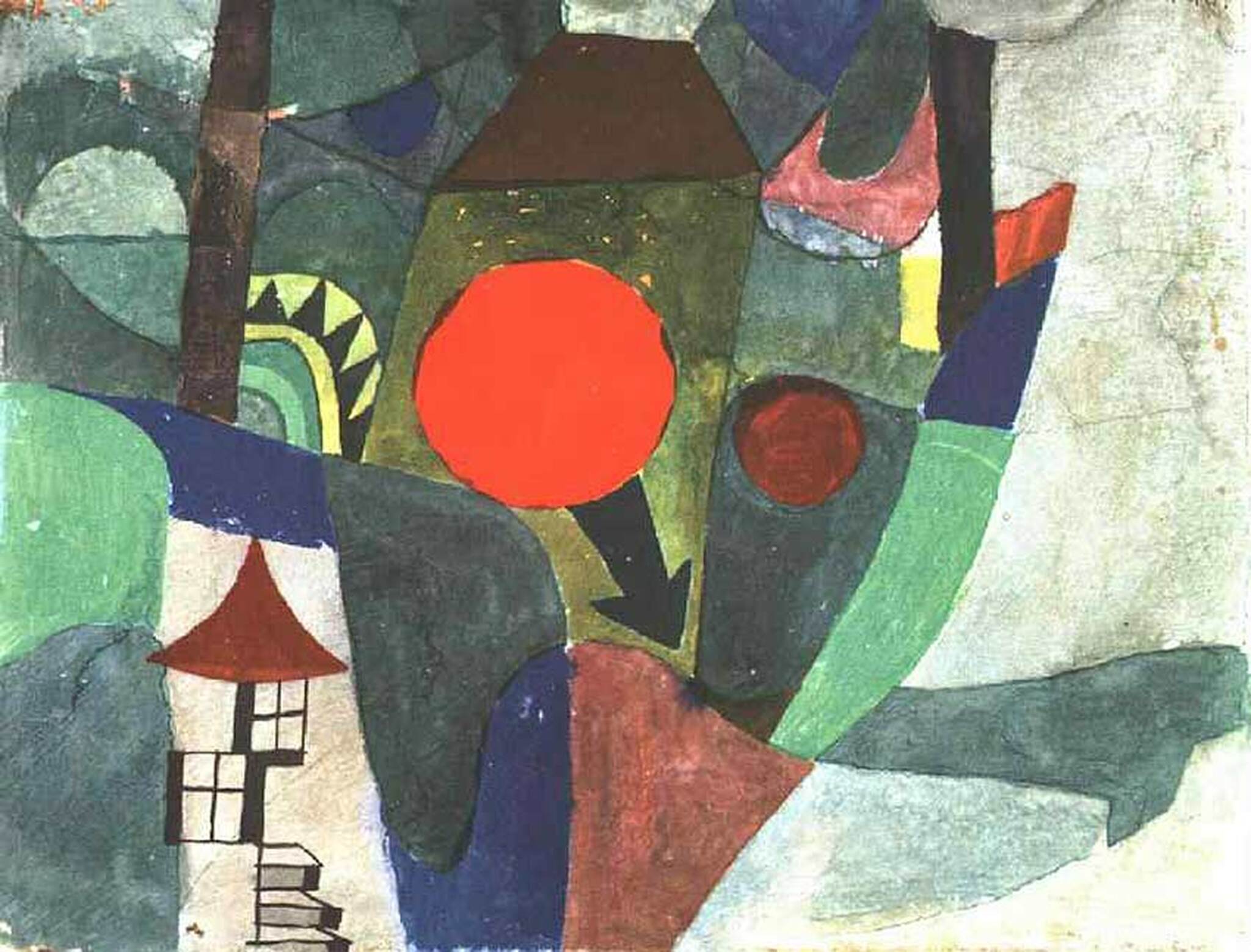 Avec le soleil couchant - Paul Klee