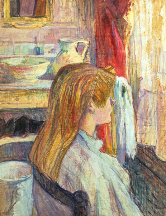 Femme par la fenêtre - Toulouse Lautrec