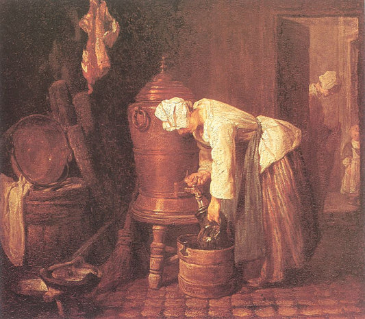 Femme tirant de l'eau d'une urne - Jean Siméon Chardin