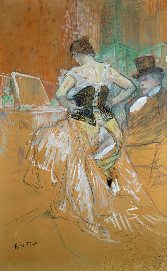Femme avec corset - Toulouse Lautrec