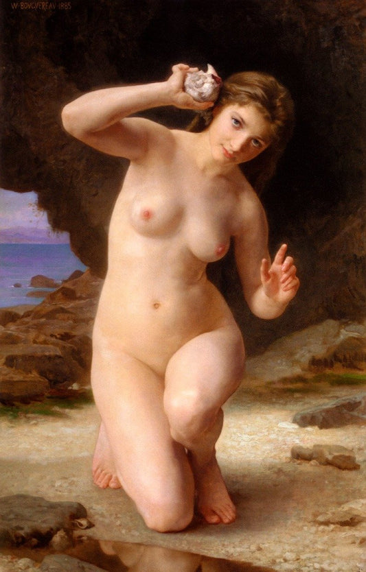 Femme avec un coquillage - William Bouguereau