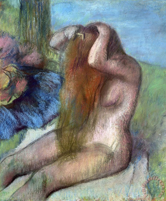 Femme se coiffant - Edgar Degas
