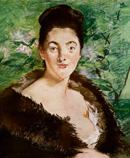 Femme dans un manteau de fourrure - Edouard Manet