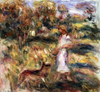 Paysage avec la femme de Renoir et Zaza - Pierre-Auguste Renoir