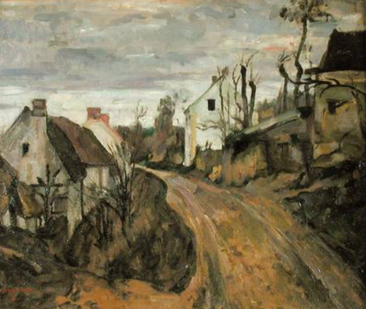 La route du village, Auvers - Paul Cézanne