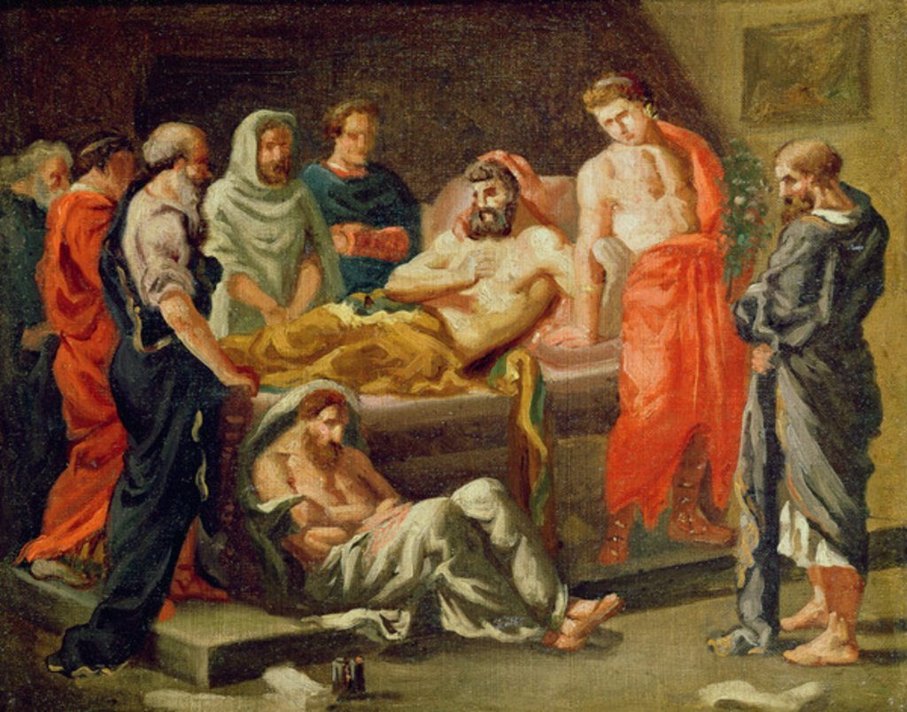 Etude pour La mort de Marc Aurèle - Eugène Delacroix