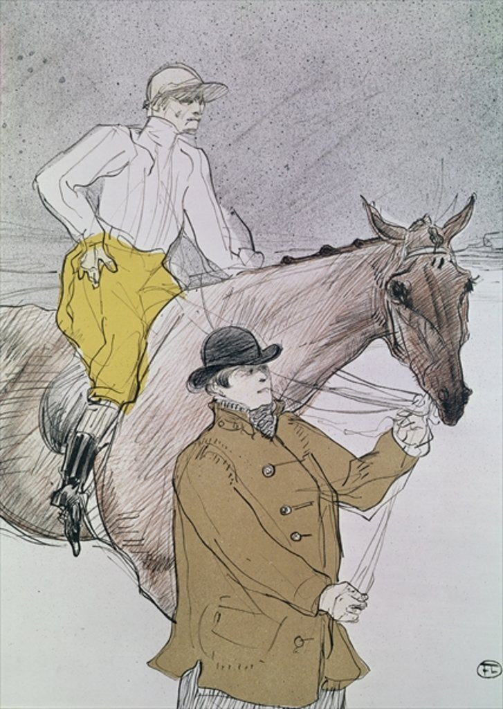 Le jockey a mené au départ - Toulouse Lautrec
