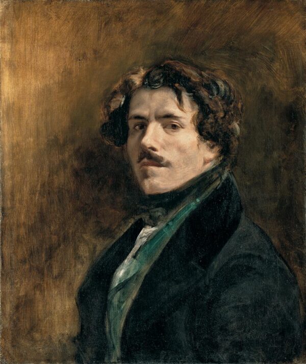 Self-portrait with a Green Vest - Eugène Delacroix