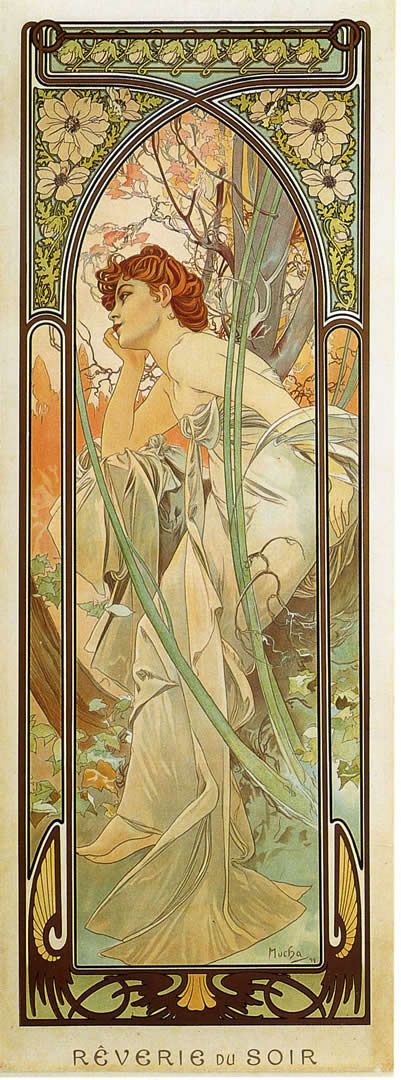 Hours of the Day: Evening Dream - Mucha