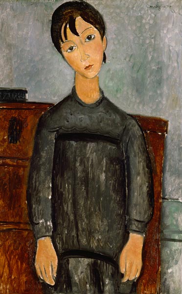 Girl with the Black Apron - Amedeo Modigliani