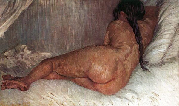 Nude woman lying down, from behind - Van Gogh