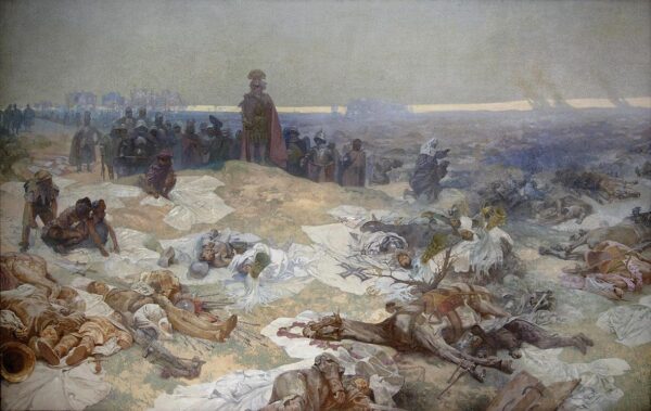 After the Battle of Grunwald - Mucha