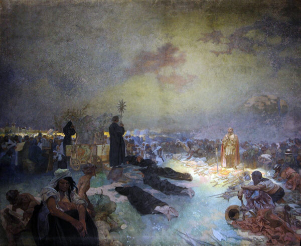 After the Battle of Vítkov Hill - Mucha