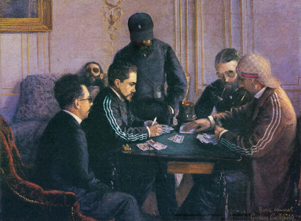 The Game of Bezique - Caillebotte