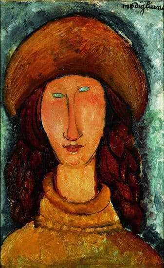 Jeanne Hebuterne in a Sweater - Amadeo Modigliani