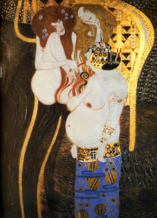 Beethoven Frieze The Hostile Powers Detail of the Distant Wall - Gustav Klimt