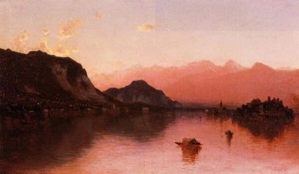 Beautiful Island, Lake Maggiore, in Sketch - Sanford Robinson Gifford