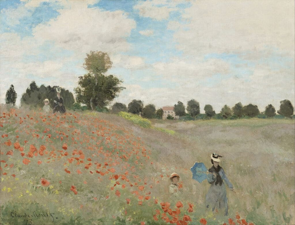 Die 100 berühmtesten Gemälde der Welt 1574px Claude Monet Poppy Field Google Art Project 1024x781 1 Der Blog Master Apollon