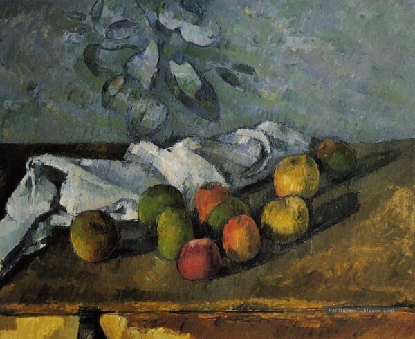 Apples and a Napkin - Paul Cézanne